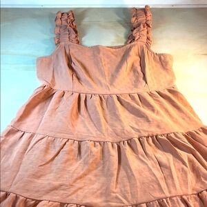 NWOT Blu Pepper Terracotta Smocked Dress Sz L